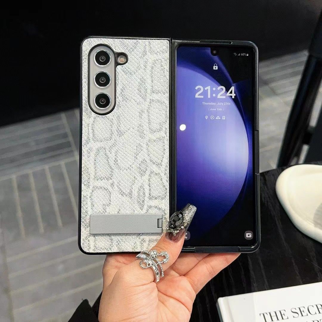 Luxury Textured Leather Case with Kickstand
