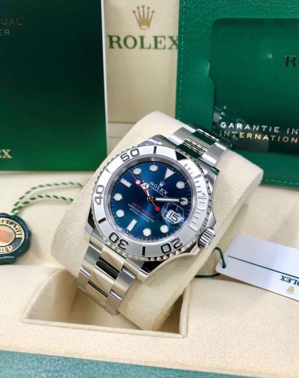 RLX Yacht-Master Stainless Steel & Platinum Blue Cadran