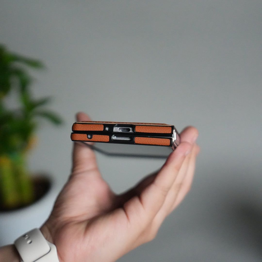 Premium Leather Magnetic Ring Stand