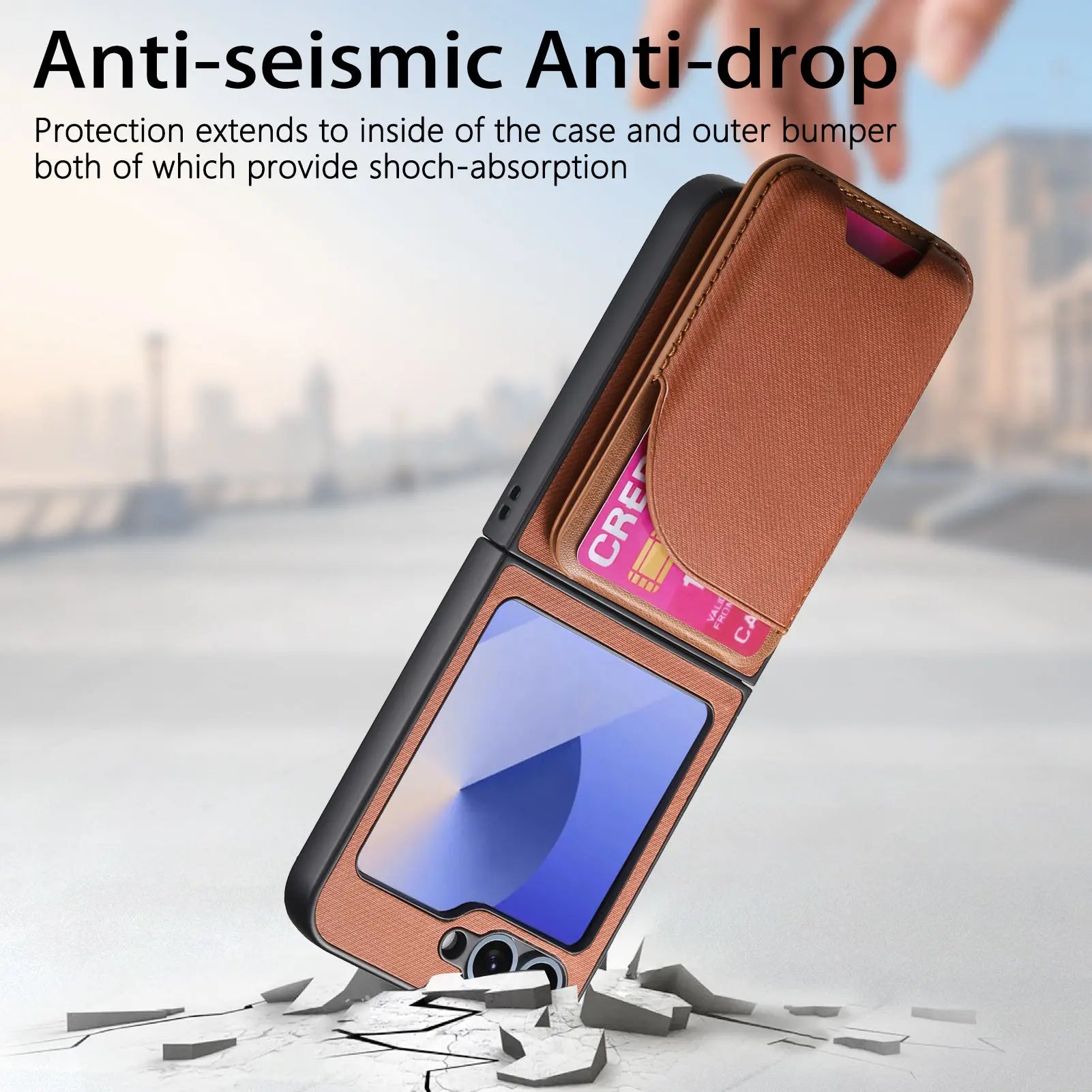Samsung Z Flip Detachable Wallet Case