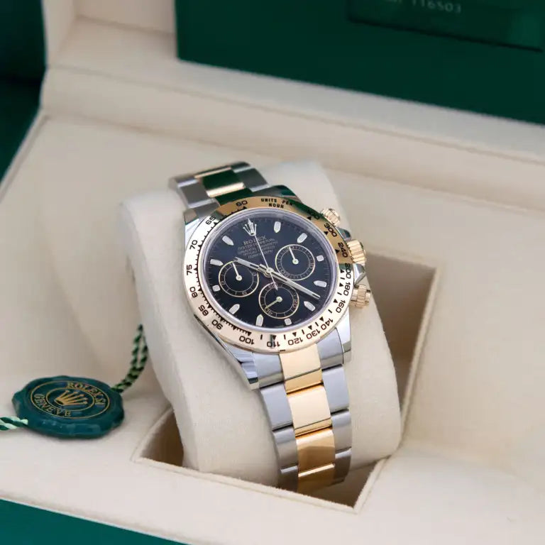 nDaytona Acier/Or Jaune BLACK