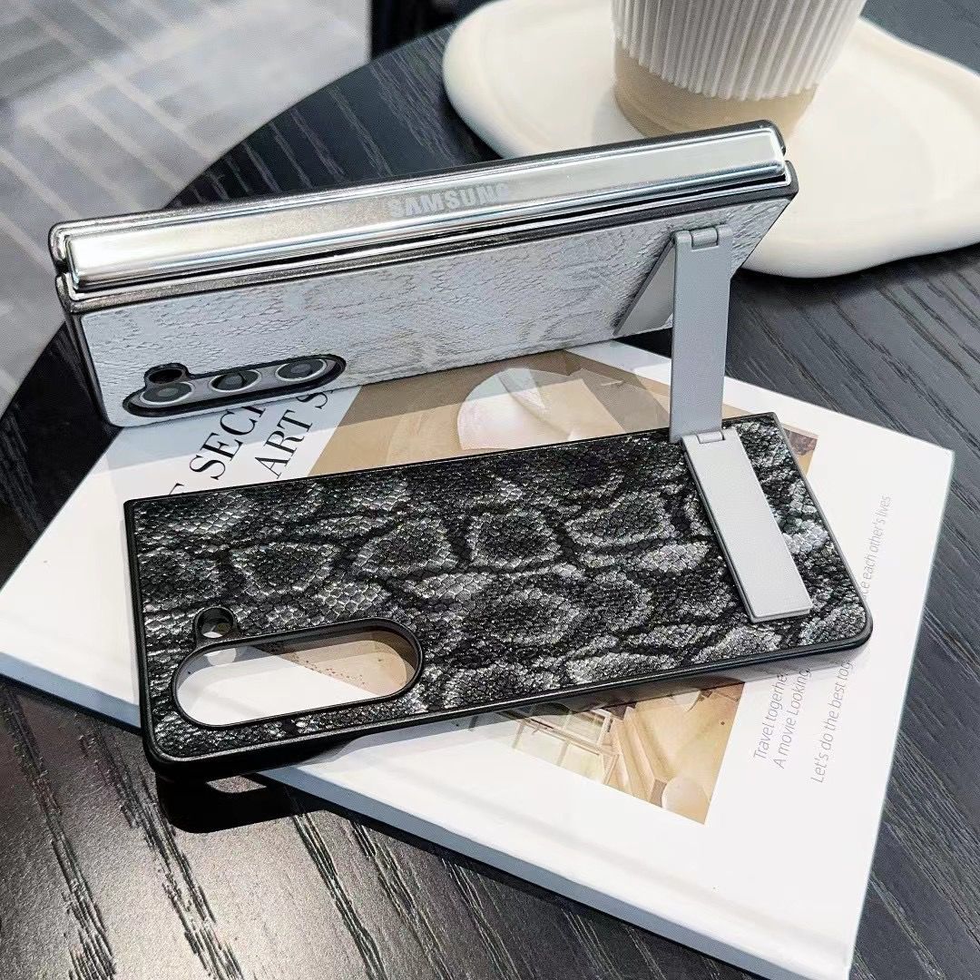 Luxury Textured Leather Case with Kickstand
