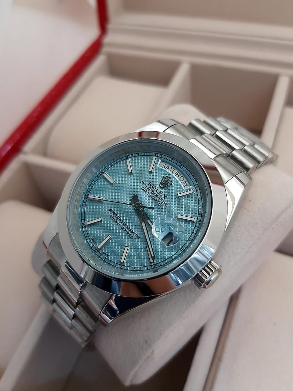 RLX Day-Date Bleu Ciel